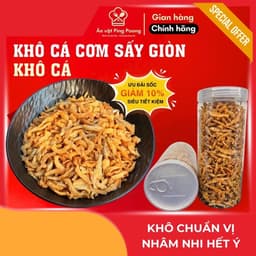 Khô Cá Cơm Sấy Giòn Tách Dầu Ăn Liền, Khô Cá Cơm Chiên Giòn Hương Vị Quê Nhà, Thực Phẩm Biếu Tết 1