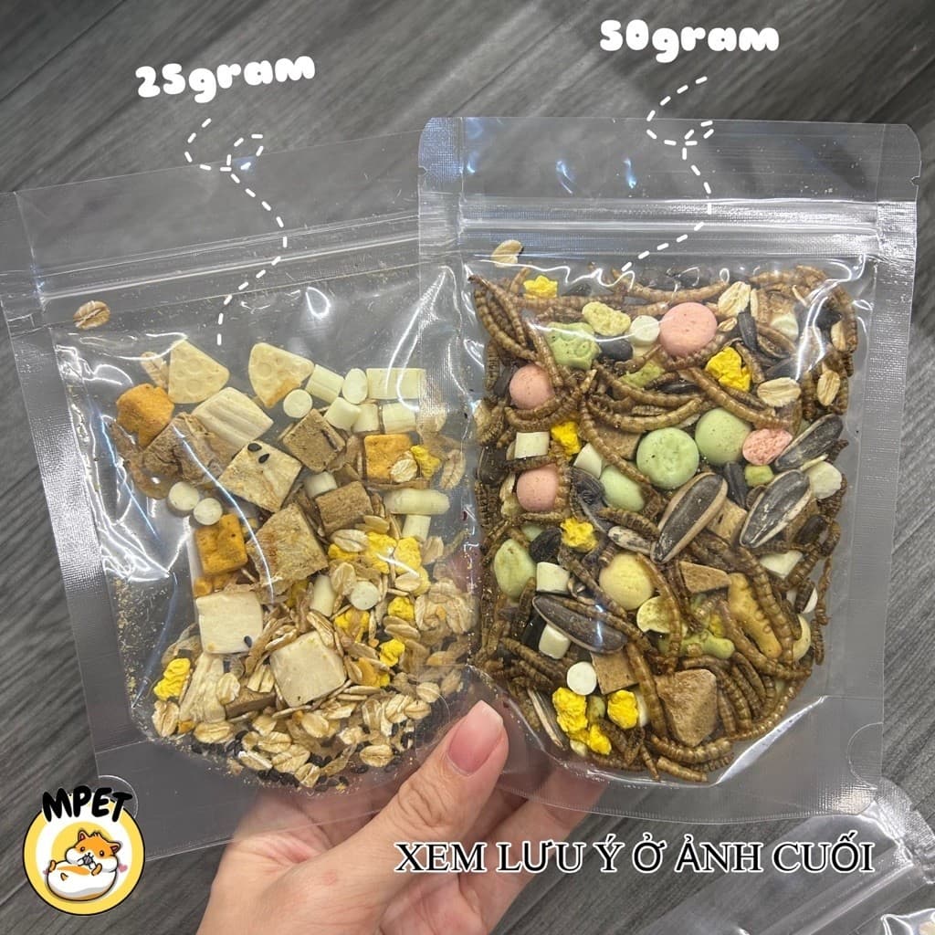 Đồ ăn dặm mix nhiều loại cho hamster, sóc, bọc ú, nhím,..❌ĐỌC KĨ MÔ TẢ❌