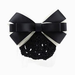 Kẹp tóc có búi lưới Dubochic 10cm hình nơ thời trang văn phòng 1