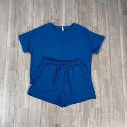 [ Hiền BigSize] Bộ Đủi Nữ BigSize Áo Phông Oversize Quần Short Thun Dây Rút - Bộ Đùi Nữ Chất Đũi Nhẹ Mát Mặc Nhà Đi Chơi 8