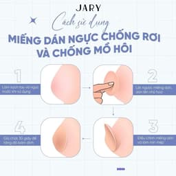 Miếng Dán Ngực Tự Thân Silicone Jary Nipple Covers Chống Rớt Chống Mồ Hôi 6