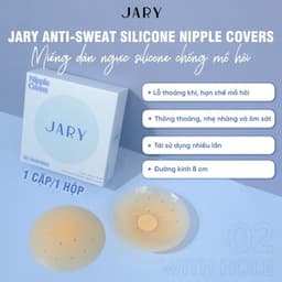 Miếng Dán Ngực Tự Thân Silicone Jary Nipple Covers Chống Rớt Chống Mồ Hôi 3