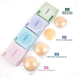 Miếng Dán Ngực Tự Thân Silicone Jary Nipple Covers Chống Rớt Chống Mồ Hôi 1