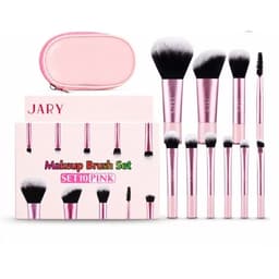 [SET 10 CÂY] Bộ cọ trang điểm Jary Makeup Brush + Túi đựng da PU 5