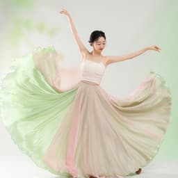 Áo Hai Dây Tập Múa Cổ Trang 4