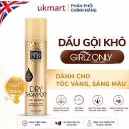 Dầu Gội Khô Girlz Only Party Nights/ Dazzling Volume /For Blondes 100ml 200ml Giúp Bồng Bềnh Tóc 7