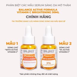 Serum Sáng Da, Mờ Thâm Balance Active Formula Vitamin C 5% & 3% Brightening 30ml 4