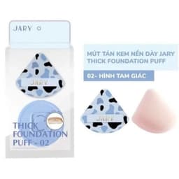 [JARY] Bông Mút Tán Kem Nền Jary Họa Tiết Bò Sữa Kèm Hộp Đựng, Thick Foundation Puff 6