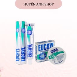 Combo Kem đánh răng Seasy Eucryl 62g + Bột tẩy trắng răng Eucryl 50g giúp trắng răng, sạch mảng bám 1