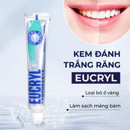 Combo Kem đánh răng Seasy Eucryl 62g + Bột tẩy trắng răng Eucryl 50g giúp trắng răng, sạch mảng bám 2
