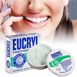 Combo Kem đánh răng Seasy Eucryl 62g + Bột tẩy trắng răng Eucryl 50g giúp trắng răng, sạch mảng bám 5
