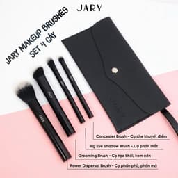Bộ Cọ Trang Điểm Jary Makeup Brush Set 4 Cây Kèm Túi Đựng Da Pu 3