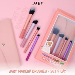 Bộ Cọ Trang Điểm Jary Makeup Brush Set 4 Cây Kèm Túi Đựng Da Pu 2