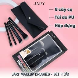 Bộ Cọ Trang Điểm Jary Makeup Brush Set 4 Cây Kèm Túi Đựng Da Pu 4