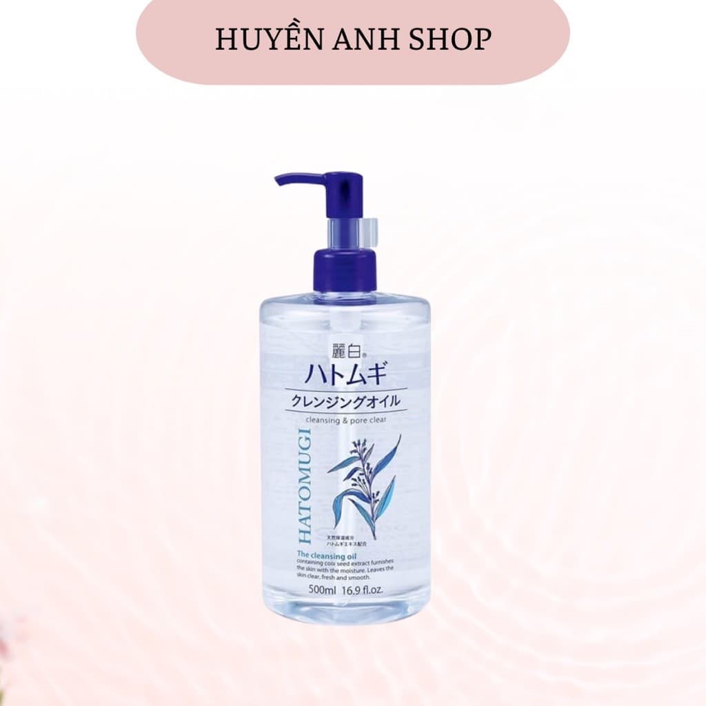Nước Tẩy Trang Làm Sạch Sâu Lỗ Chân Lông, Dưỡng Ẩm Và Làm Sáng Da Hatomugi Nhật Bản 500ml