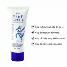 Kem Dưỡng Da Tay Reihaku Hatomugi Hand Cream 65g Giúp Dưỡng Ẩm và Làm Sáng Da 3