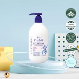 Sữa Dưỡng Thể Chống Nắng Hatomugi Chiết Xuất Ý Dĩ -Chai 250ml -Giúp Da Mềm Mịn Tươi Sáng Căng Mịn 5