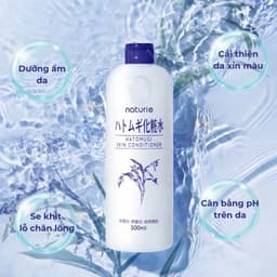 Nước Hoa Hồng Dưỡng Ẩm Chiết Xuất Hạt Ý Dĩ Naturie Hatomugi Toner Giúp Cấp Ẩm Sâu Cân Bằng Da Nhật Bản (500ml) 6
