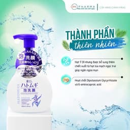 Sữa Rửa Mặt Tạo Bọt 160ml Reihaku Hatomugi Nhật Bản 3