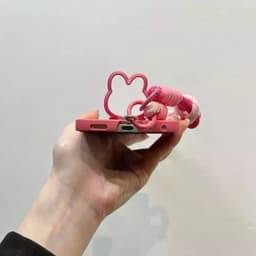 [CÓ SẴN] Ốp Z FLIP 8 - Z FLIP 7 - Z FLIP6 - FLIP5 5G hồng ombre dễ thương kèm giá đỡ thỏ cute và dây thắt nổi bật cute 5