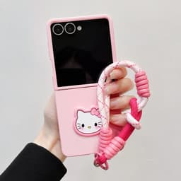 [CÓ SẴN] Ốp Z FLIP 8 - Z FLIP 7 - Z FLIP6 - FLIP5 5G hồng ombre dễ thương kèm giá đỡ thỏ cute và dây thắt nổi bật cute 8