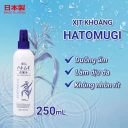 Xịt khoáng dưỡng ẩm và làm sáng da Hatomugi Nhật 250ml 2