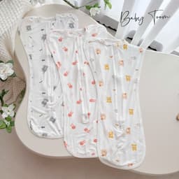 Nhộng chũn petti thun lạnh Baby Tom mềm mát cho bé sơ sinh 3