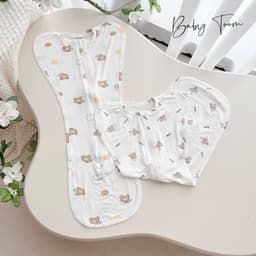 Nhộng chũn petti thun lạnh Baby Tom mềm mát cho bé sơ sinh 8