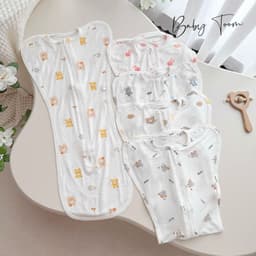 Nhộng chũn petti thun lạnh Baby Tom mềm mát cho bé sơ sinh 9