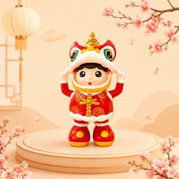 Đèn lồng trung thu kỳ lân thiết kế bắt mắt, màu sắc nổi bật,có nhạc , đèn ,nhựa abs,lồng đèn trung thu 5
