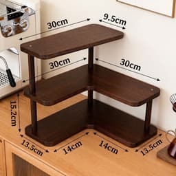 Kệ Gỗ 3 Tầng Để Đồ Đa Năng - Kệ Góc Để Mỹ Phẩm, Nước Hoa, Đồ Trang Điểm L Phù Hợp Mọi Góc Phòng(san) 3