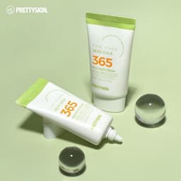 Kem Chống Nắng Rau Má PRETY SKIN Hàn Quốc The Pure Jeju Cica Sun Cream 50ML Dành Cho Da Mụn,Nhạy Cảm 4