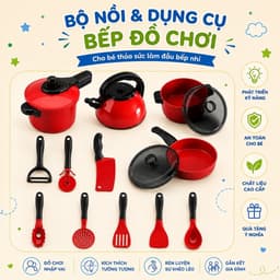 Bộ đồ chơi nấu ăn cho bé , đồ chơi nhập vai nấu ăn , bếp có pin hiệu ứng âm thanh mô phỏng chân thực 3