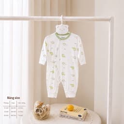 Combo 2-3 Bộ Body Dài Tay AVas Bé Trai  Chất Petit Mềm Mát - Thoáng Khí - An Toàn Cho Làn Da Của Sơ Sinh Size 0-9M 8