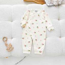 Combo 2-3 Bộ Body Dài Tay AVas Hoạ Tiết Bé Gái   Chất Petit Mềm Mát - Thoáng Khí - An Toàn Cho Làn Da Của Bé Size 0-9M 8