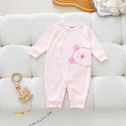 Combo 2-3 Bộ Body Dài Tay AVas Hoạ Tiết Bé Gái   Chất Petit Mềm Mát - Thoáng Khí - An Toàn Cho Làn Da Của Bé Size 0-9M 6