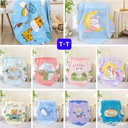 Chăn đũi cho bé hoạ tiết melody 9