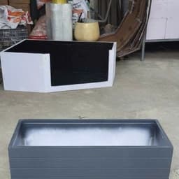 Chậu Nhựa composite  trồng cây chất liệu PVC FOAM siêu nhẹ, chậu trồng cây ban công,sân vườn độ bền cao 2