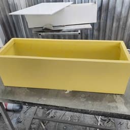 Chậu Nhựa composite  trồng cây chất liệu PVC FOAM siêu nhẹ, chậu trồng cây ban công,sân vườn độ bền cao 4
