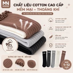 Set 5 Đôi Tất Cho Bé Gái Cổ Cao Viền Bèo Hoạ Tiết Min Min Dễ Thương Phong Cách Korea 2