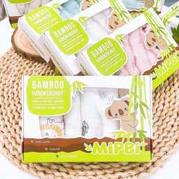 Khăn sữa sợi tre mipbi (hộp 6 cái) chuẩn organic an toàn cho bé 2