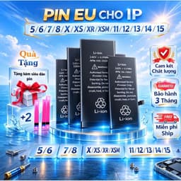 Pin EU Điện Thoại Dùng Cho ip 5s/se/6/7/8/X/Xs/Xr/Xsmax/11/12/13/14/15/plus/pro/promax Mới 1