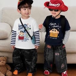 Set 2 áo phối tay kẻ cho bé 1