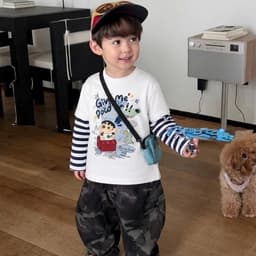 Set 2 áo phối tay kẻ cho bé 6
