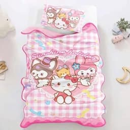 Chăn Tuyết Đắp Cho Bé Họa Tiết Hoạt Hình Dễ Thương Hello Kitty Doraemon Nhiều Mẫu Mềm Mịn 9
