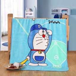 Chăn Tuyết Đắp Cho Bé Họa Tiết Hoạt Hình Dễ Thương Hello Kitty Doraemon Nhiều Mẫu Mềm Mịn 3