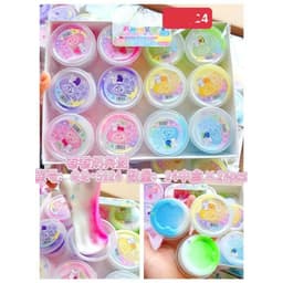 Slime 24 lọ  chất nhờn ma quái có nhũ trong suốt 2