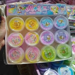 Slime 24 lọ  chất nhờn ma quái có nhũ trong suốt 9