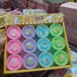Slime 24 lọ  chất nhờn ma quái có nhũ trong suốt 8