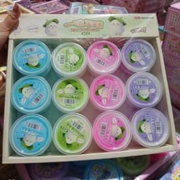 Slime 24 lọ  chất nhờn ma quái có nhũ trong suốt 4